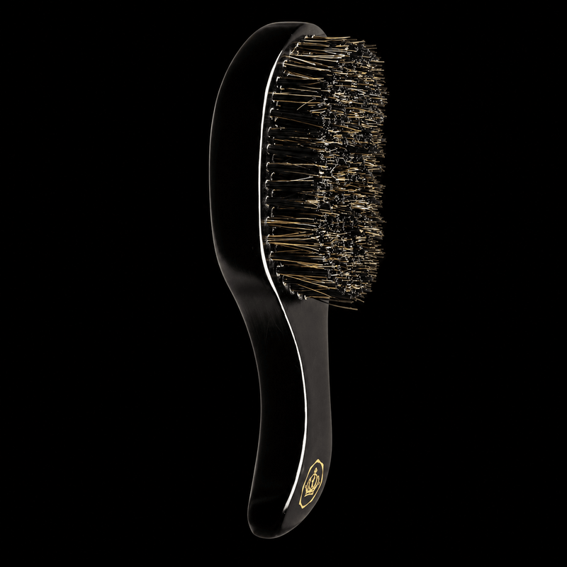 Side profile of RED by KISS BR24 medium hard mixed boar bristle wave brush