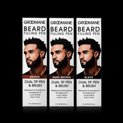 RED by KISS Groomane Dual-Tip Beard Filling Pen in Brown, Dark Brown, and Black shades
