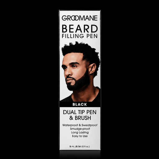 RED by KISS Groomane Dual-Tip Beard Filling Pen Black shade packaging