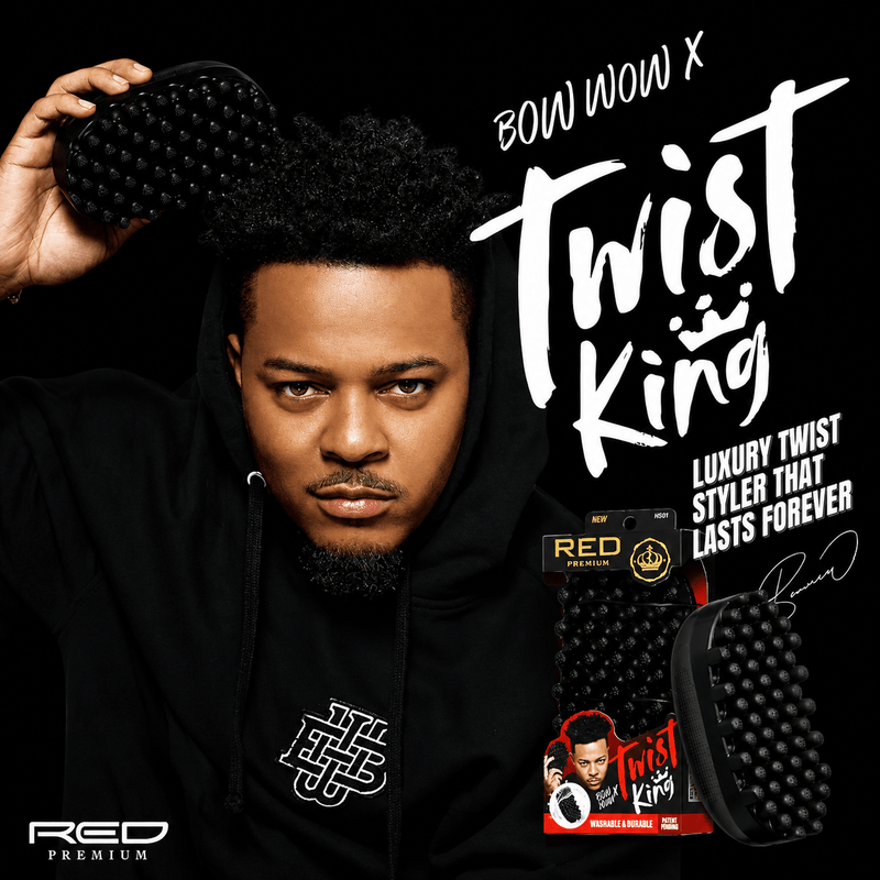 Bow Wow using RED by KISS HS01 Twist King twist sponge for textured hair styling