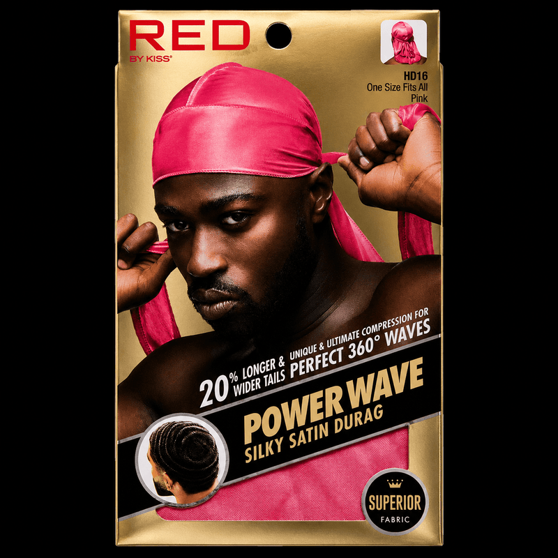 Red by Kiss Power Wave Silky Durag – angle view