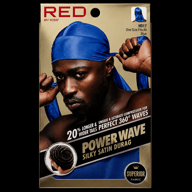 Red by Kiss Power Wave Silky Durag – back view