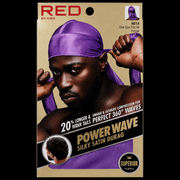 Red by Kiss Power Wave Silky Durag – texture detail
