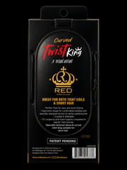 Back packaging of RED Premium Curved Twist King HS03 twist sponge for short hair