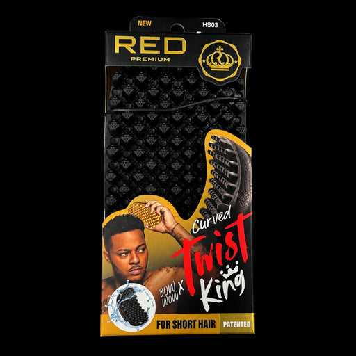 RED Premium Curved Twist King HS03 sponge for short hair by Bow Wow