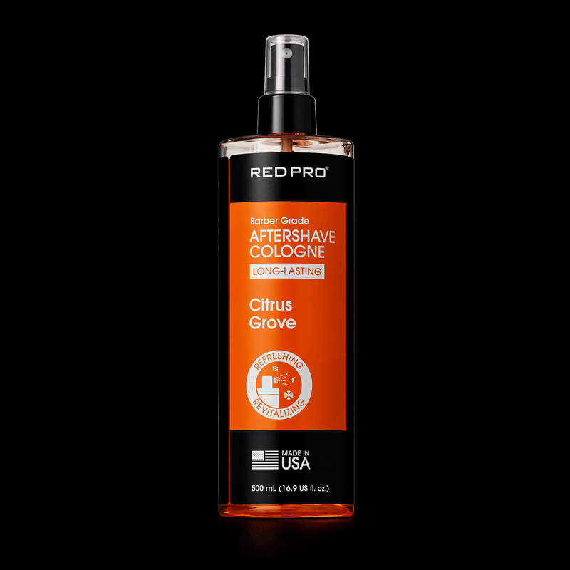 Red Pro Aftershave Cologne Citrus Grove long lasting barber aftershave cologne fresh citrus scent 500ml