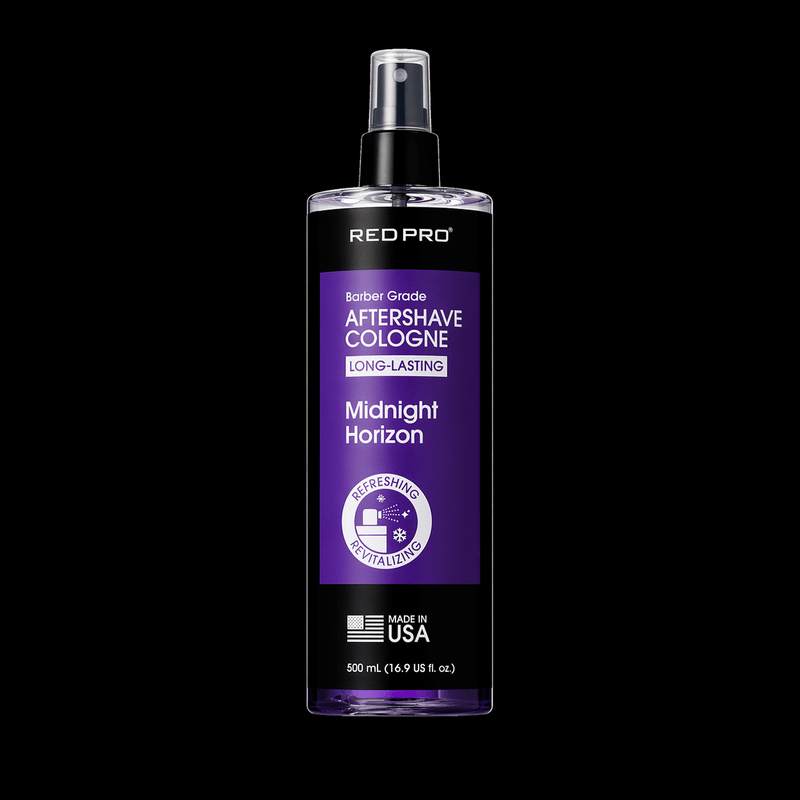Red Pro Aftershave Cologne Midnight Horizon barber grade aftershave cologne bold masculine scent long lasting 500ml