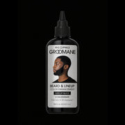 Red Pro Groomane beard enhancement color jet black for sharp lineups and fades