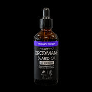 Red Pro Groomane Beard Oil Midnight Horizon scent for beard growth hydration and conditioning with biotin and rosemary oil