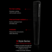 Rodeo Professional Hair Comb 018 Heat Resistant Anti Static and Flexible Design Available at Primos Barber Supply