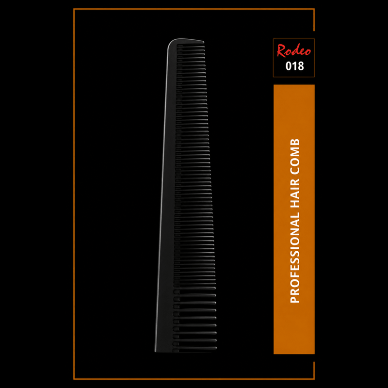 Rodeo Professional Hair Comb 018 Front Display Available at Primos Barber Supply