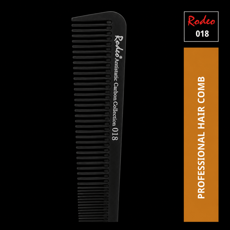 Rodeo Professional Hair Comb 018 Side View Available at Primos Barber Supply
