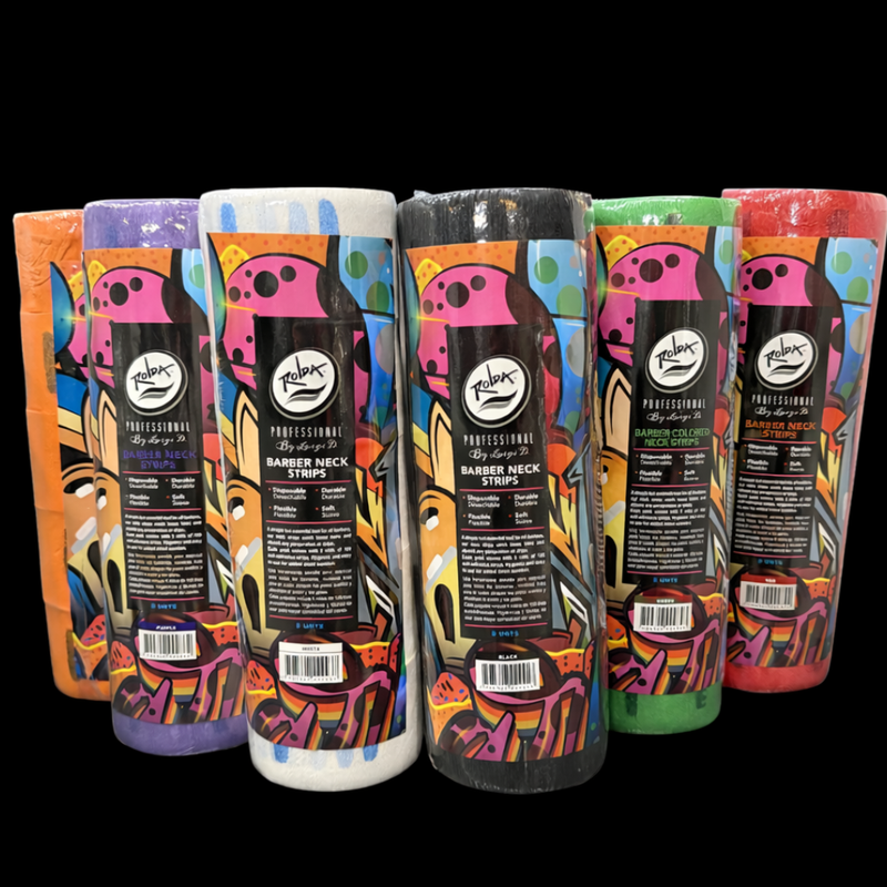 Rolda barber neck strips multi color pack disposable neck strips for haircuts