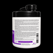 Back label of Rolda Curl & Afro Hair Mask with directions, ingredients and paraben-free claim