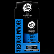 Rolda Hair Texture Powder retail packaging and bottle on black background