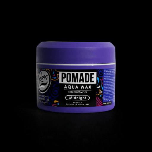Purple jar of pomade with a black label on a black backgroundPrimosBarberSupply