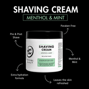 Rolda Professional Shaving Cream key benefits and performance diagram