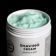Rolda Professional Shaving Cream texture and product consistency close up