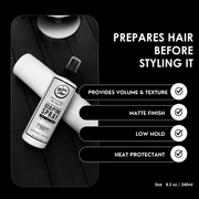 Rolda sculpting spray benefits pre styling spray for volume texture matte finish and heat protection barber product