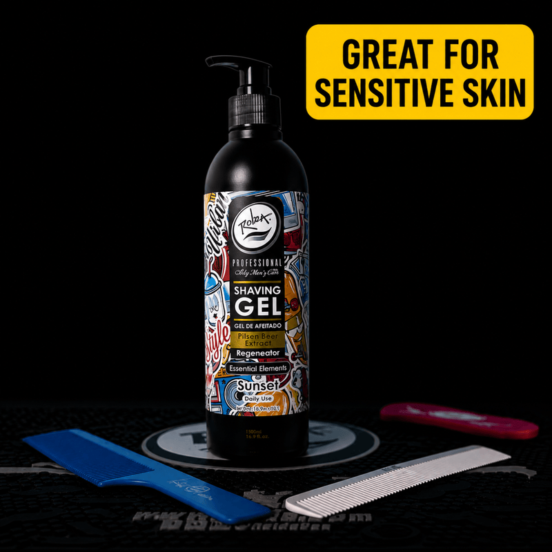 Rolda Professional Shaving Gel great for sensitive skin shaving solution from Primos Barber Supply
