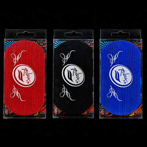 Rolda Velcro Barber Hair Grippers 2 Pack in Red Black and Blue for hair sectioning during barber and salon services