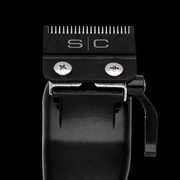 SC Black Diamond Fade Blade installed on professional hair clipper