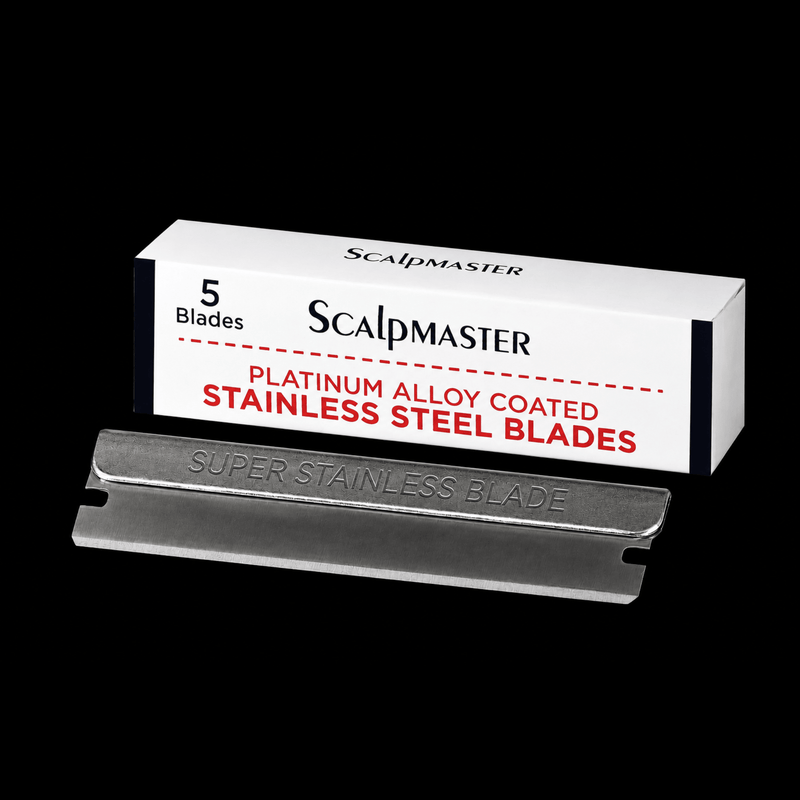 Scalpmaster stainless steel replacement blades for 2-Way Razor Comb