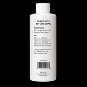 Scalpmaster Liquid Shave Cream 8 oz – back label with directions and ingredients