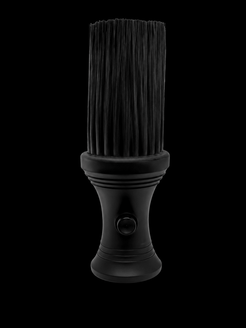 Scalpmaster ND-20 Neck Duster with Powder Dispenser – black bristle barber neck brush