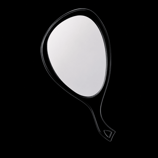 Soft n Style Salon Beauty Pro Hand Mirror 19.5 x 10.5 inch Black
