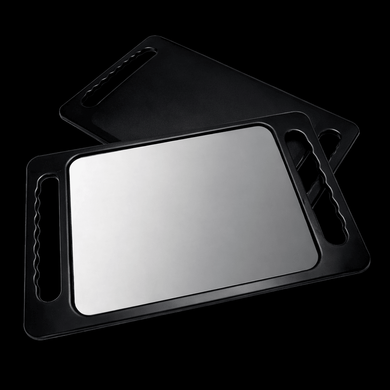 Soft N Style SNS-43 Rectangular Barber Mirror with double handles – black