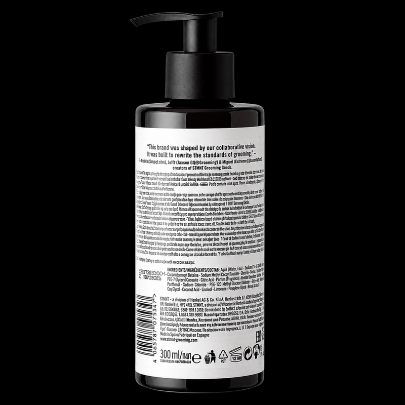 STMNT Conditioner back label ingredients and directions
