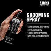 STMNT Grooming Spray creates thicker hair feel with light hold and improved manageability