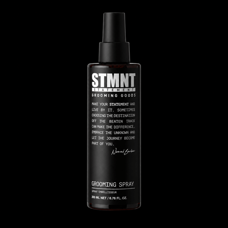 STMNT Grooming Spray lightweight texturizing pre styling spray with natural matte finish and light hold
