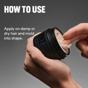 how to use STMNT matte paste apply to damp or dry hair styling instructions