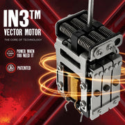 StyleCraft x 360 Jeezy Cordless Trimmer SC423B - patented IN3 Vector Motor cutaway rated up to 11,500 RPM