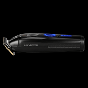 StyleCraft x 360 Jeezy Cordless Trimmer SC423B - side profile showing IN3 Vector branding, gold T-blade and battery level indicator