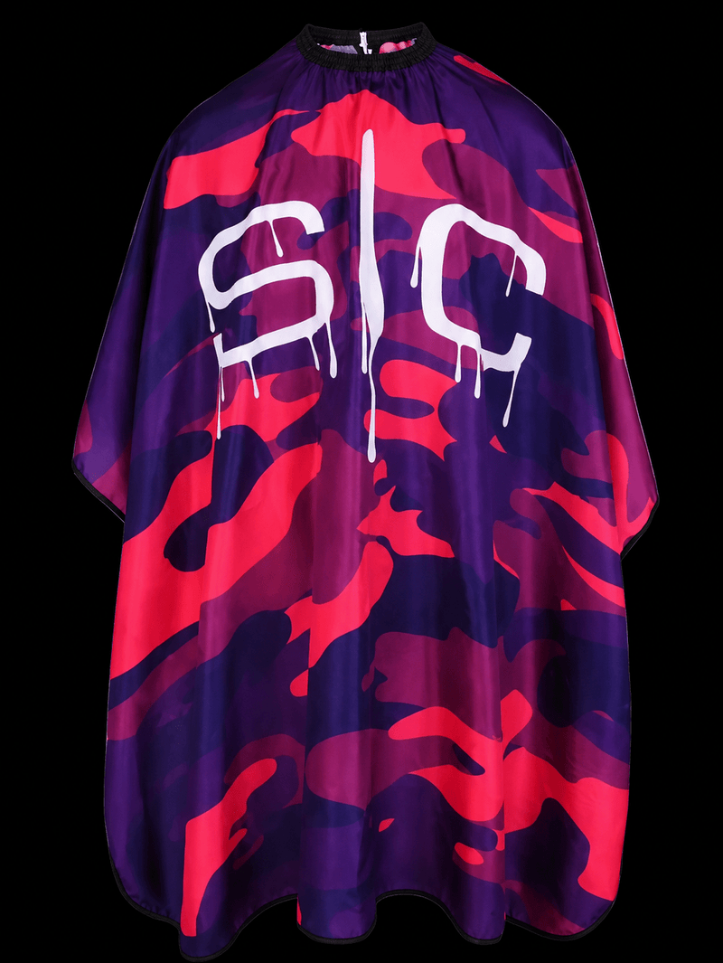 Stylecraft Cutting Cape Pink Camo barber cape
