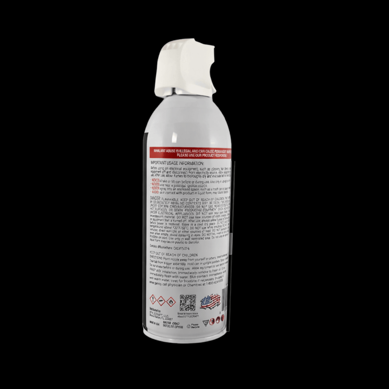StyleCraft Duster X barber air spray back label cleaning product for clippers and workstations Primos Barber Supply
