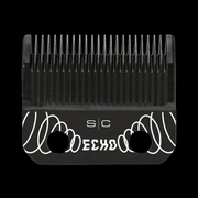 Black hair clipper comb with 'S/C Echo' branding on a clear background