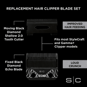 StyleCraft Echo Shallow 2.0 cutter blade replacement set features and compatibility overview