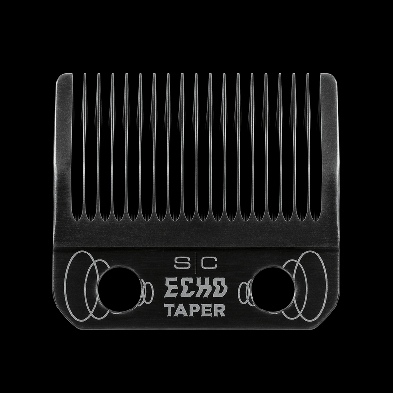 StyleCraft Echo taper blade black DLC professional clipper blade for fading blending and bulk cutting barber use