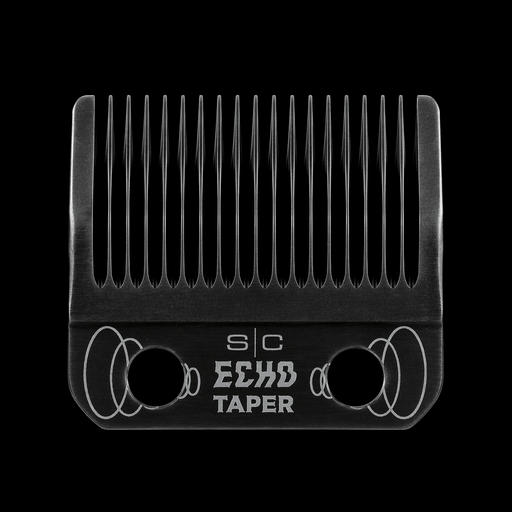 StyleCraft Echo taper blade black DLC professional clipper blade for fading blending and bulk cutting barber use
