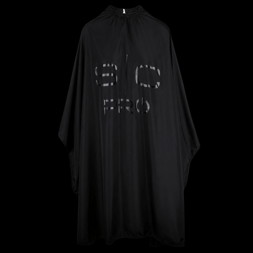 StyleCraft Extra-Long Kick Covers Cape Black professional barber cape