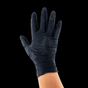 StyleCraft Flex powder free black latex examination glove product image