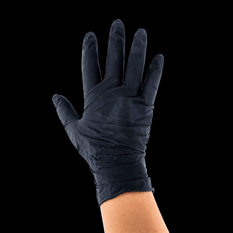 StyleCraft Flex powder free black latex examination glove product image