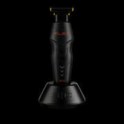 Black electric shaver with 'FLEX' branding on a black background