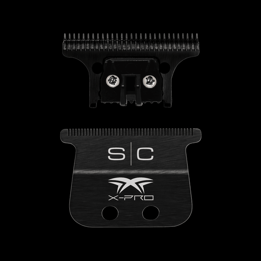 StyleCraft Gamma X Pro wide blade replacement set deep tooth trimmer blade black diamond cutting blade for professional barbers