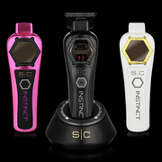 Three SIC Instinct electronic devices on a black background