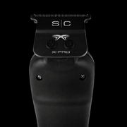 Black hair trimmer with 'S/C' branding on a black background